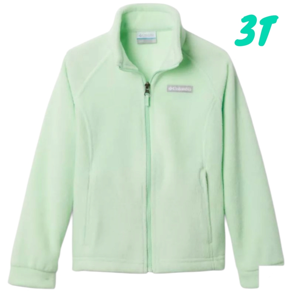 Columbia 3T Benton Springs Fleece Jacket Mint Green Zip Up Jacket Layer Hiking